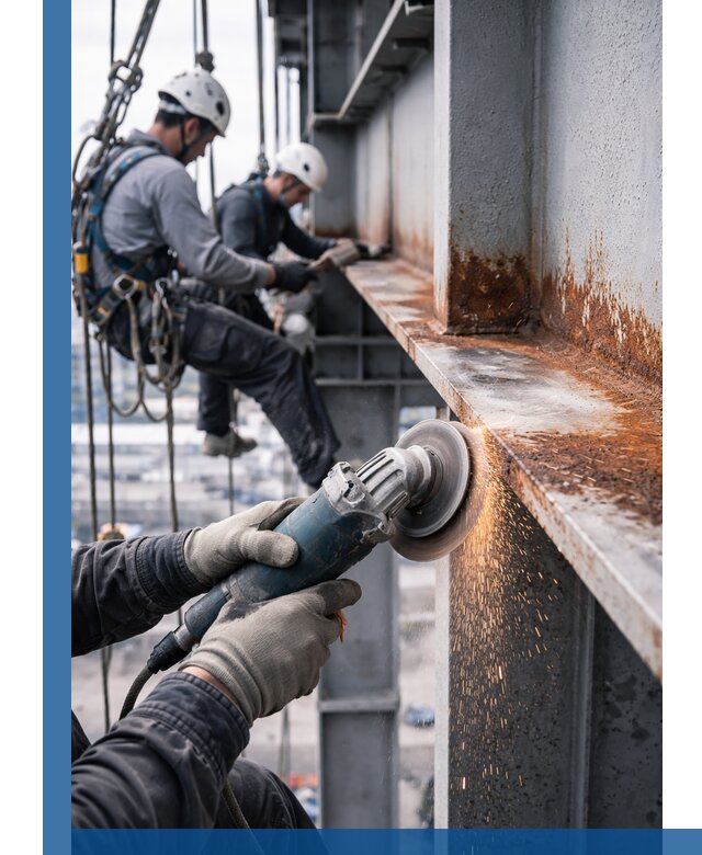 Зачистка металла от ржавчины и подготовка поверхностей в Когалыме