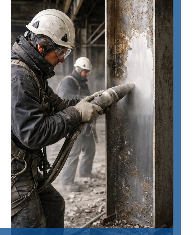 Удаление старой краски с металла в Когалыме от 465 р. | ВЫСОТНИК-Кгл