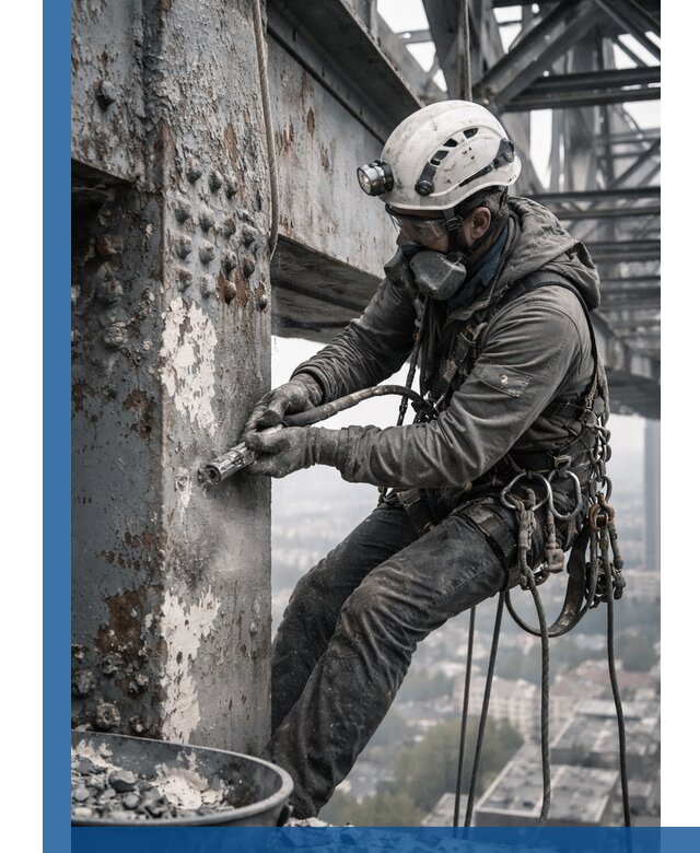 Удаление старой краски с металлических конструкций в Когалыме