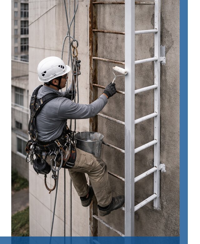 Покраска пожарных лестниц в Когалыме от 4652 р. | ВЫСОТНИК-Кгл