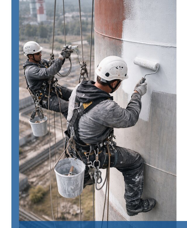 Покраска дымовых труб в Когалыме: антикоррозийная защита и восстановление