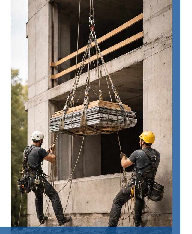 Подъем материала на этаж веревками в Когалыме от 1551 р. | ВЫСОТНИК-Кгл