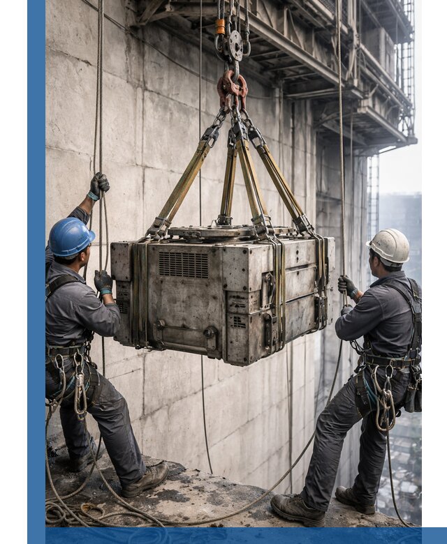 Такелажные работы на высоте, подъем и монтаж грузов в Когалыме