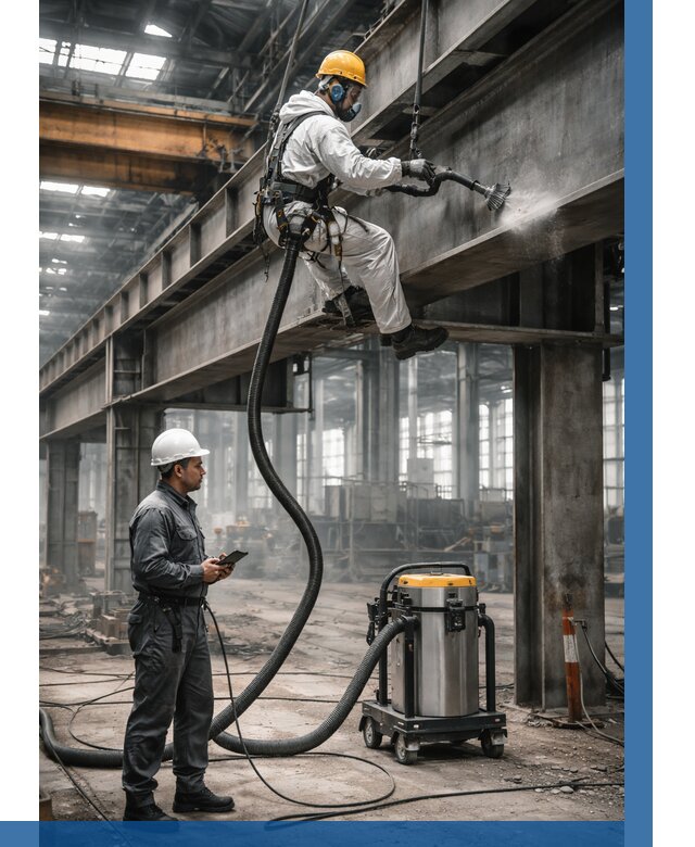 Обеспыливание конструкций в цехе в Когалыме от 4342 р. | ВЫСОТНИК-Кгл