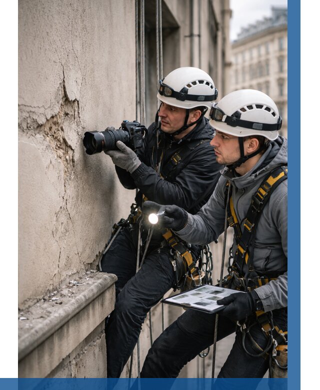 Фотофиксация дефектов фасада в Когалыме от 4652 р. | ВЫСОТНИК-Кгл