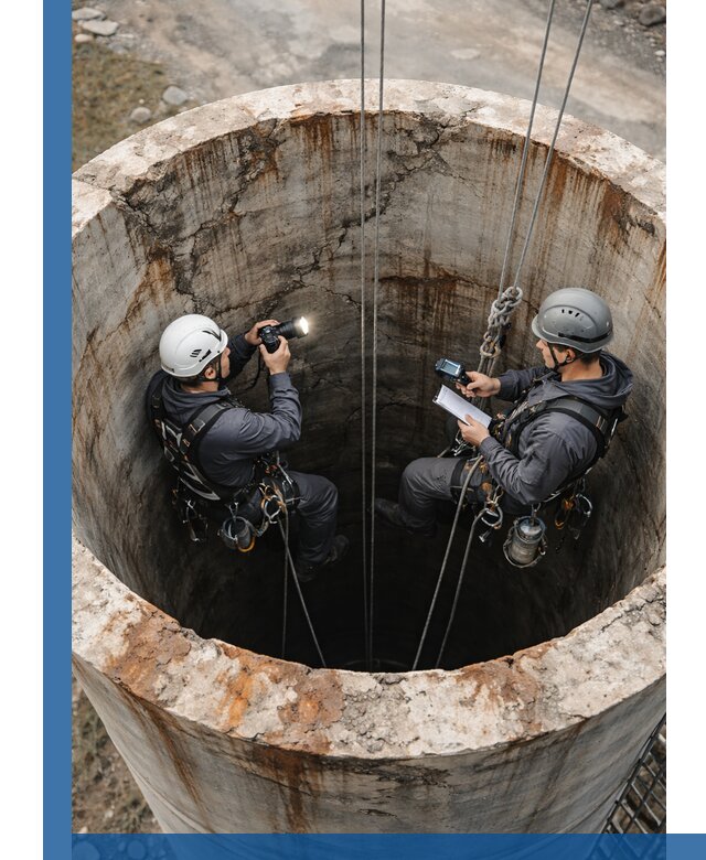 Обследование дымовой трубы: диагностика и оценка состояния в Когалыме