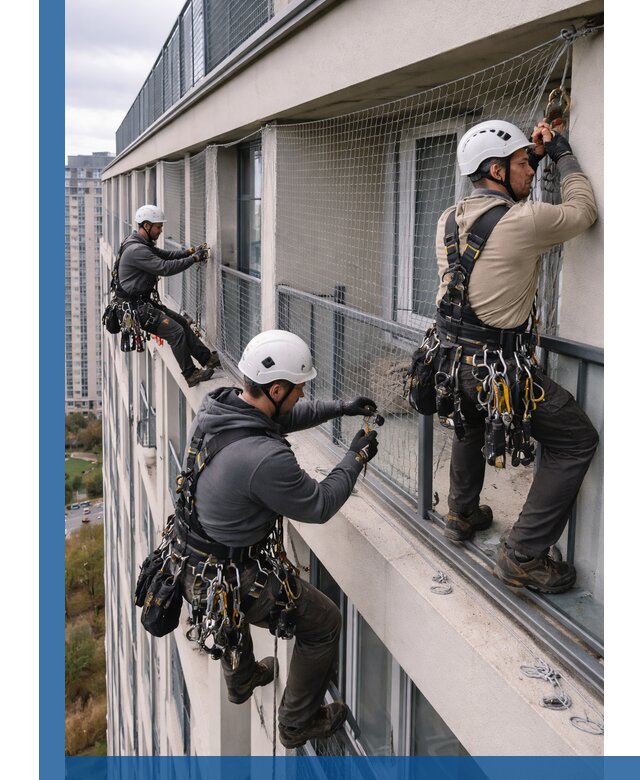 Профессиональный монтаж защитной сетки от птиц в Когалыме