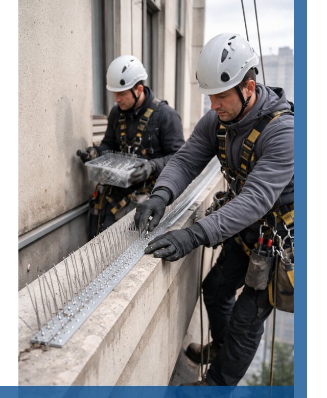 Установка шипов от птиц в Когалыме от 879 р. | ВЫСОТНИК-Кгл